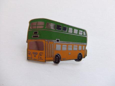 Dubbeldekker groen-oranje